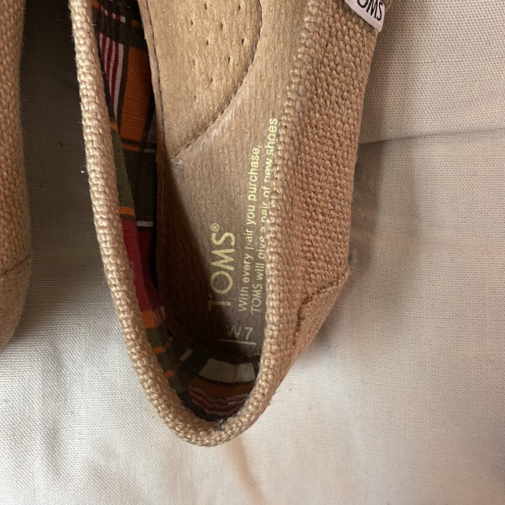 Toms burlap - Picture 6 of 7